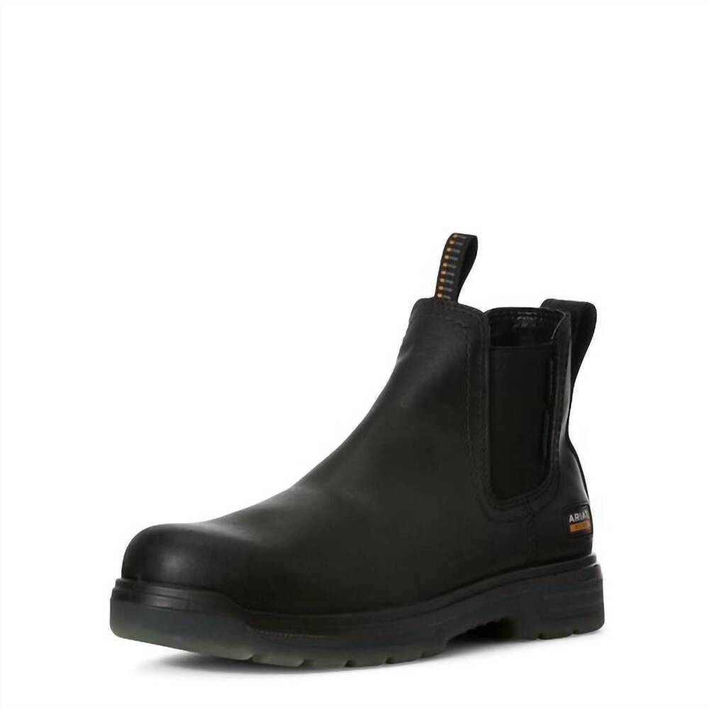 NEW ARIAT men's turbo chelsea h2o boots in black